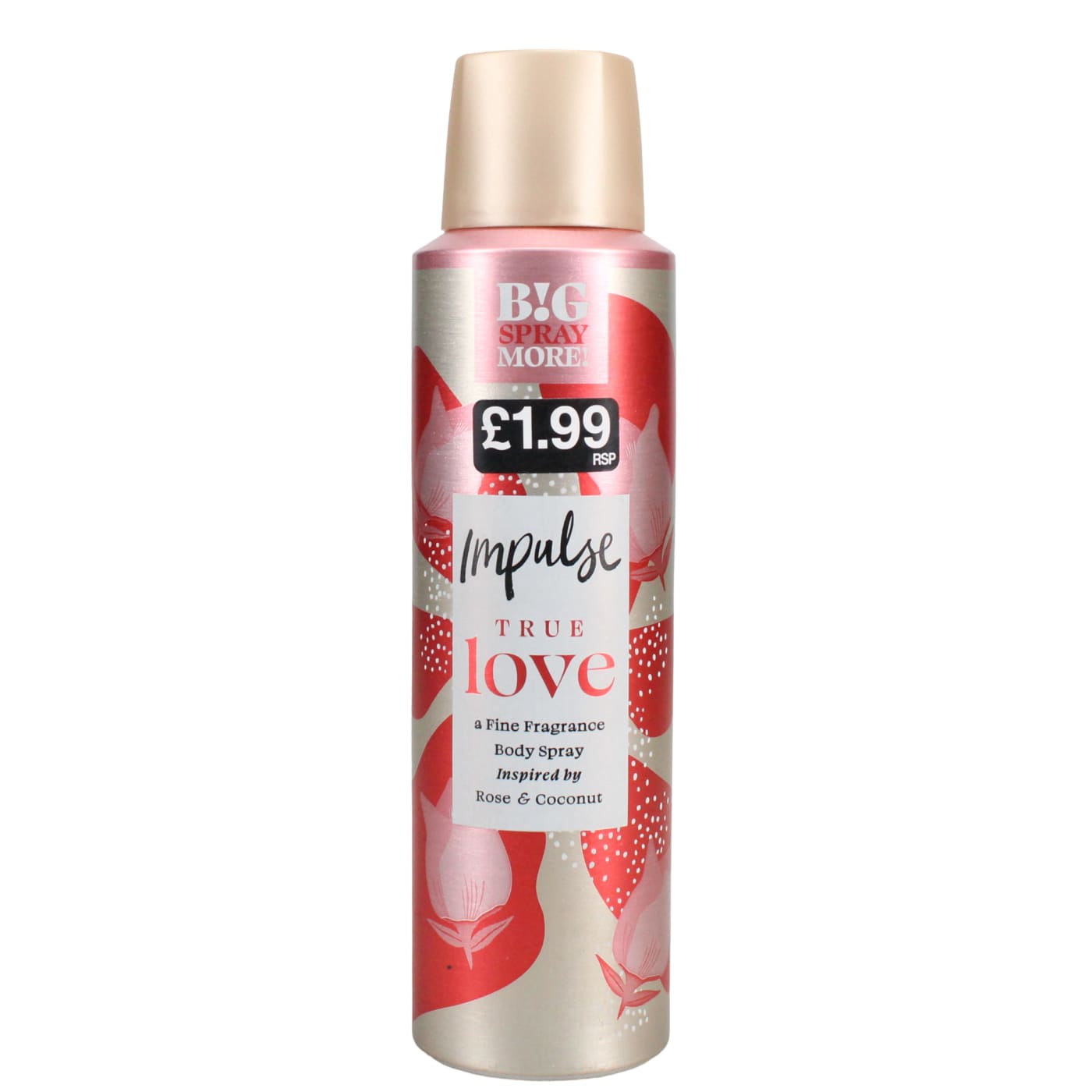 IMPULSE BODY SPRAY TRUE LOVE PMP £1.99 150ML
