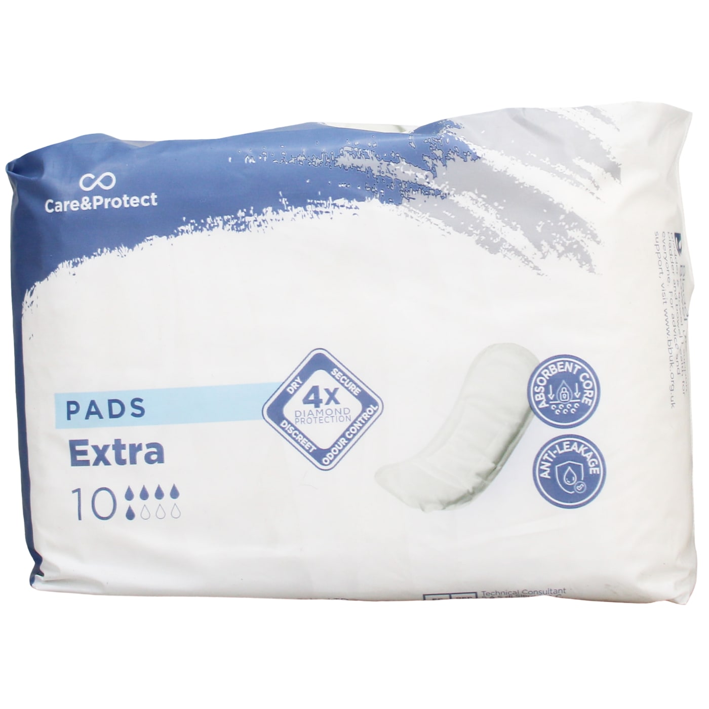 INTERLUDE CARE & PROTECT INCONTINENCE PADS EXTRA 10 PACK