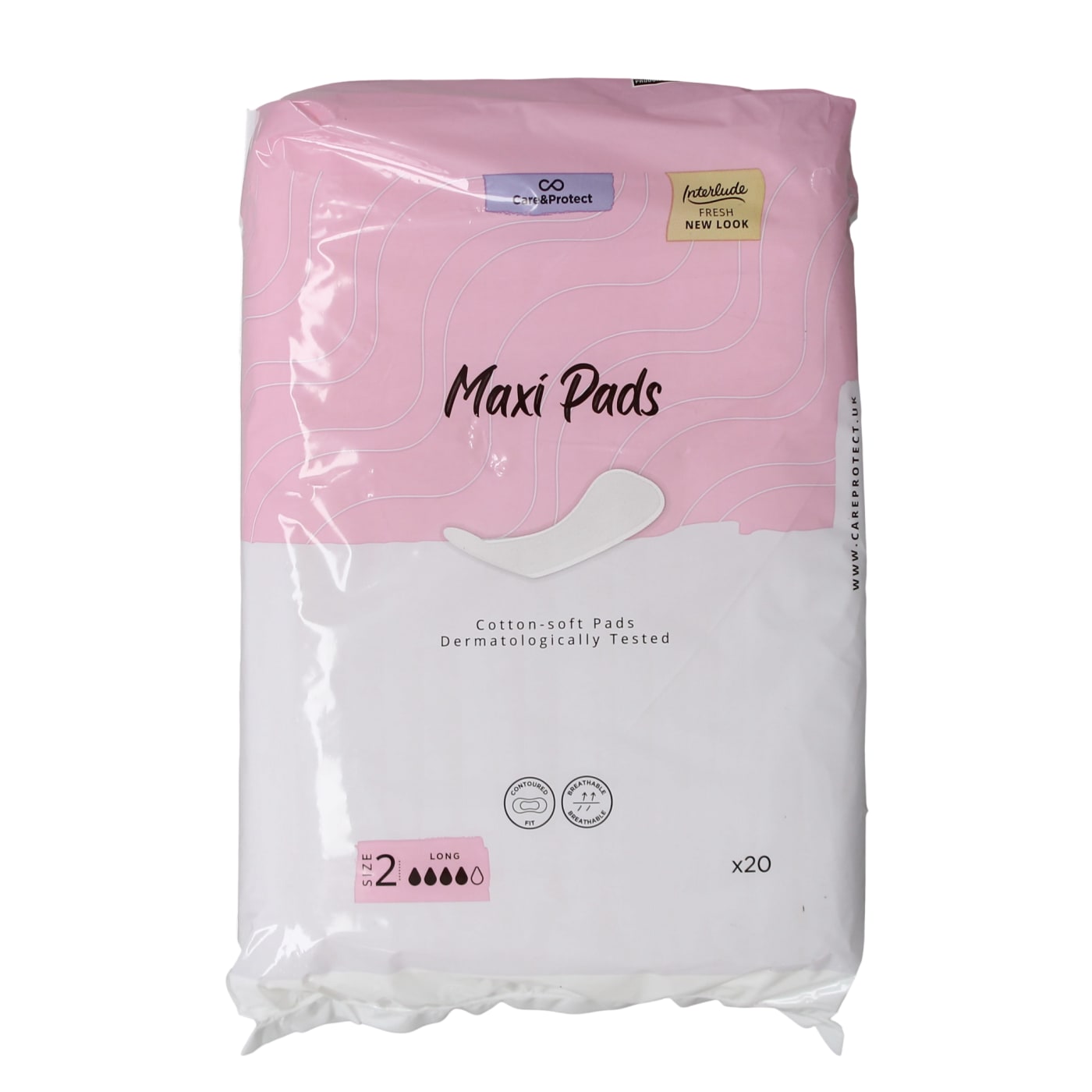 INTERLUDE CARE & PROTECT MAXI DAY PADS SIZE 2 20 PACK