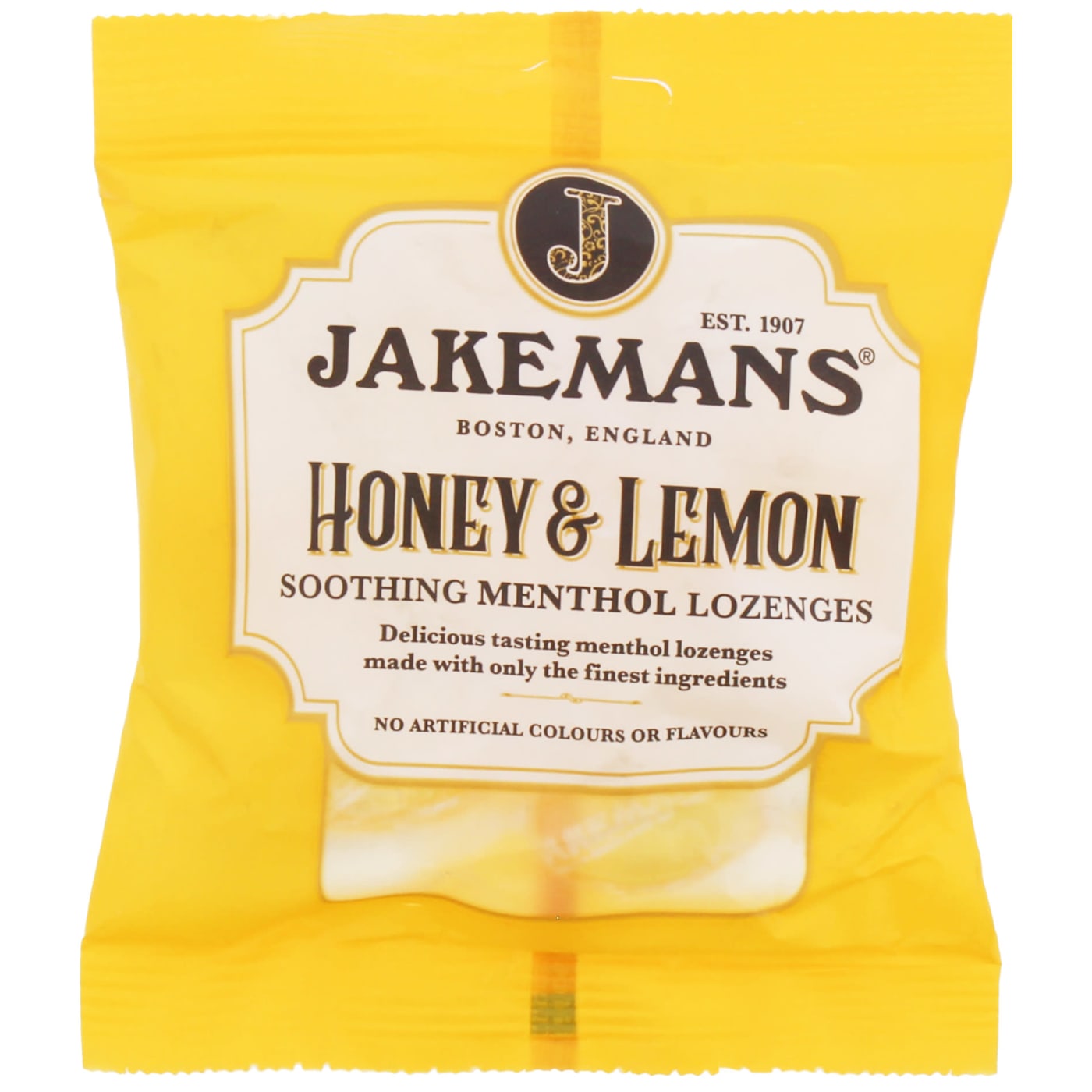 JAKEMANS 73G MENTHOL LOZENGES HONEY & LEMON