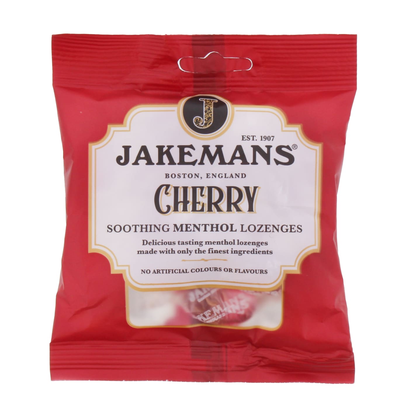 JAKEMANS 73G MENTHOL LOZENGES CHERRY