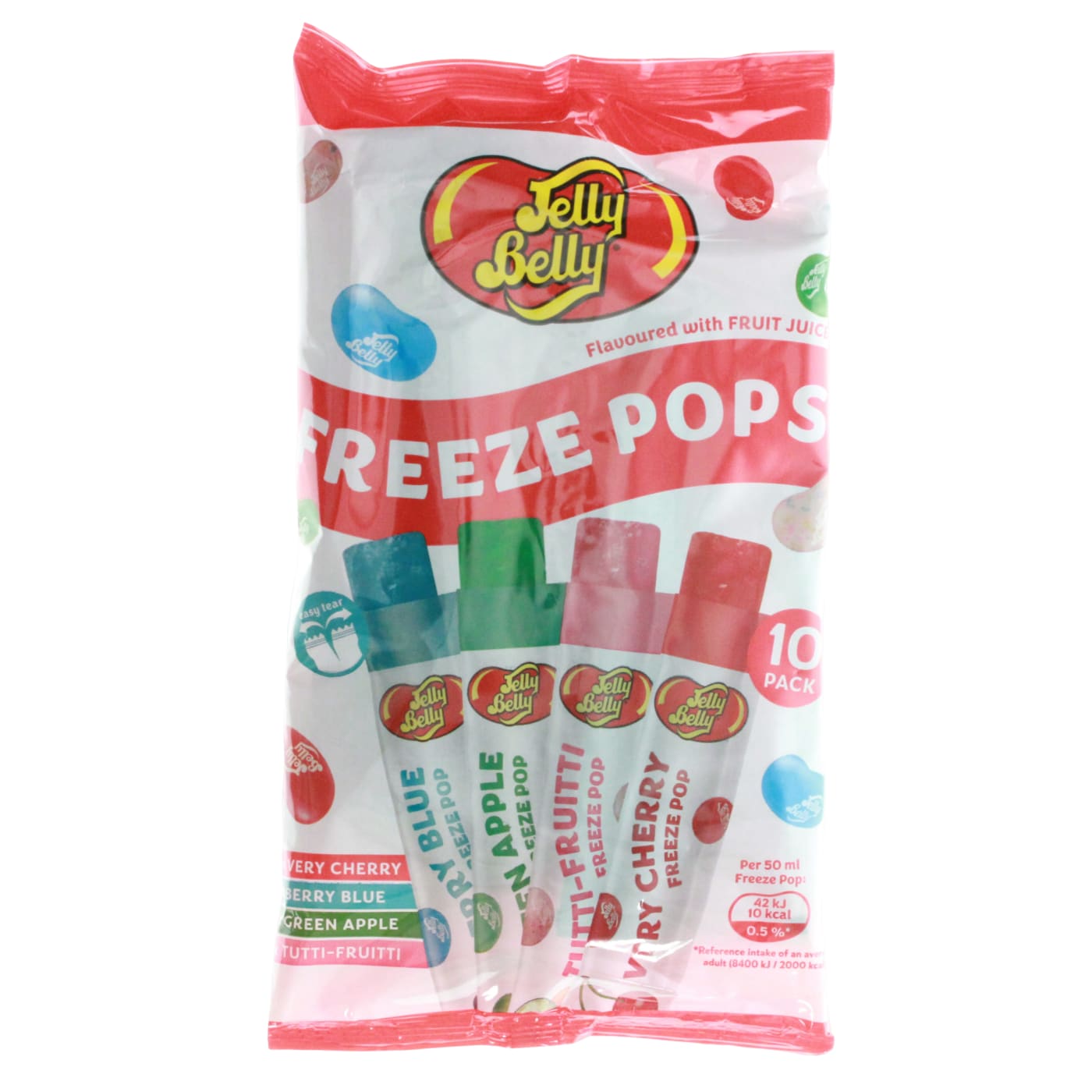JELLY BELLY 10 FREEZE POPS X50ML