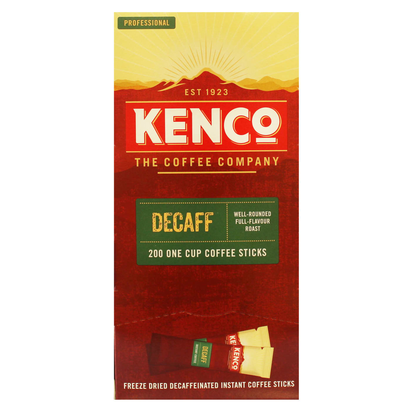 KENCO INSTANT COFFEE STICKS DECAF 200'S