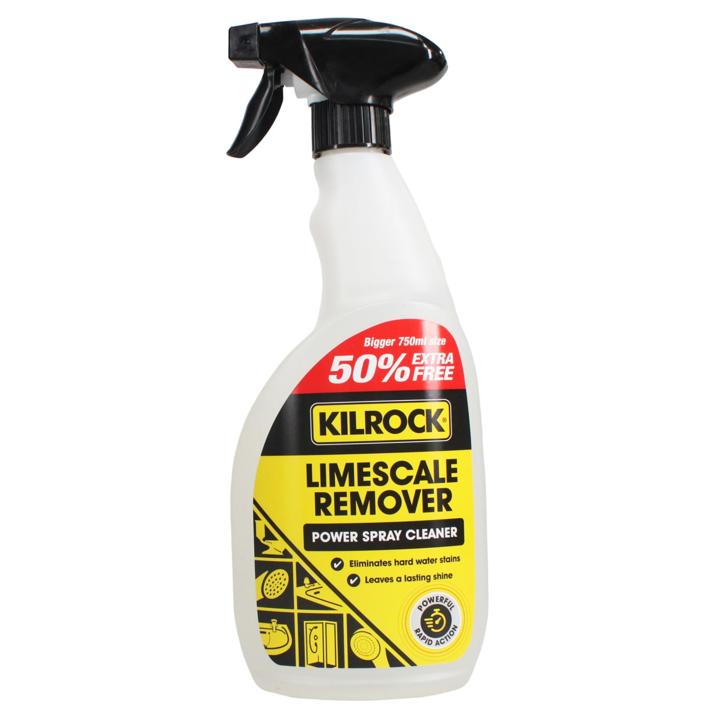 KILROCK LIMESCALE REMOVER SPRAY (50% EXTRA FREE) 750ML
