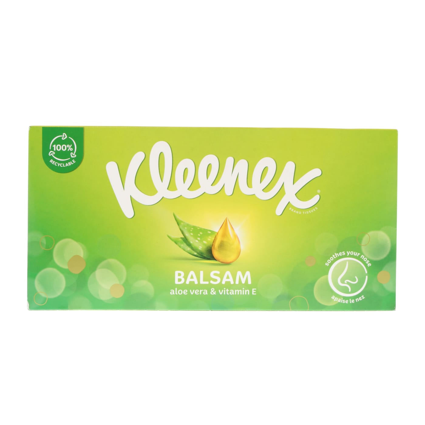 KLEENEX BALSAM TISSUES BOX WITH ALOE VERA & VITAMIN E 64'S