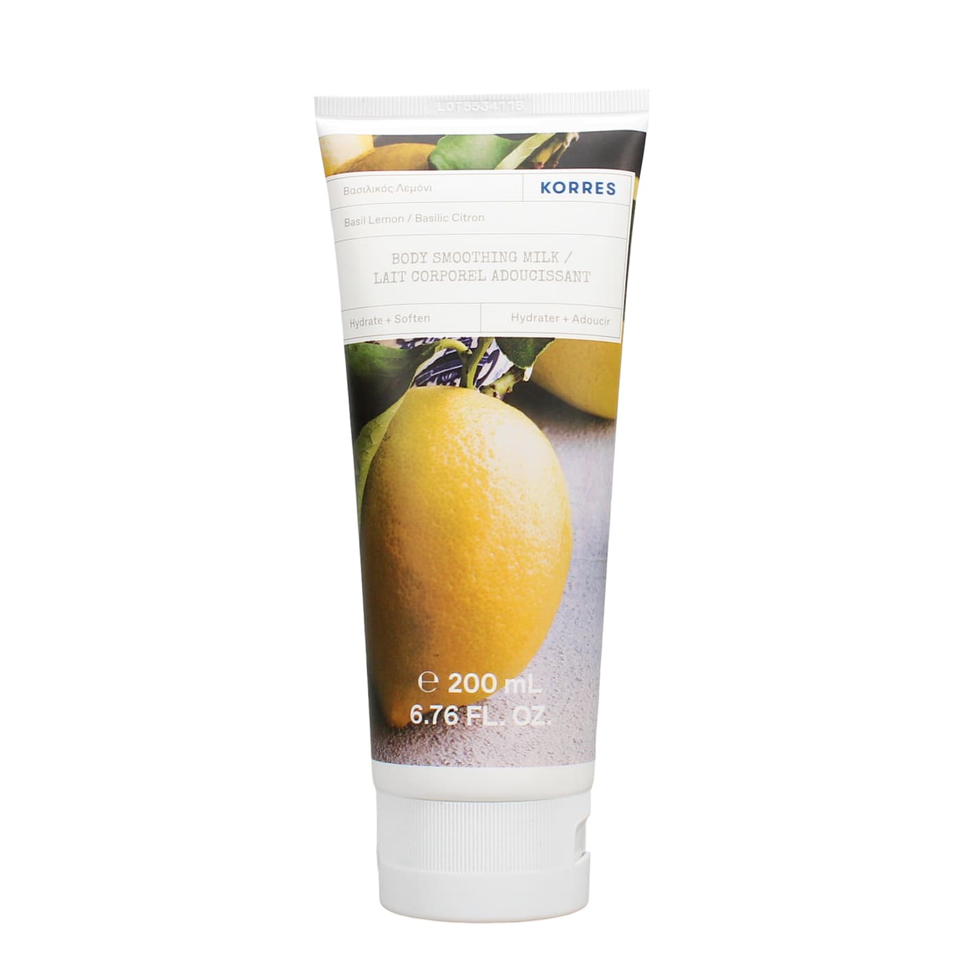 KORRES BODY SMOOTHING MILK BASIL LEMON 200ML