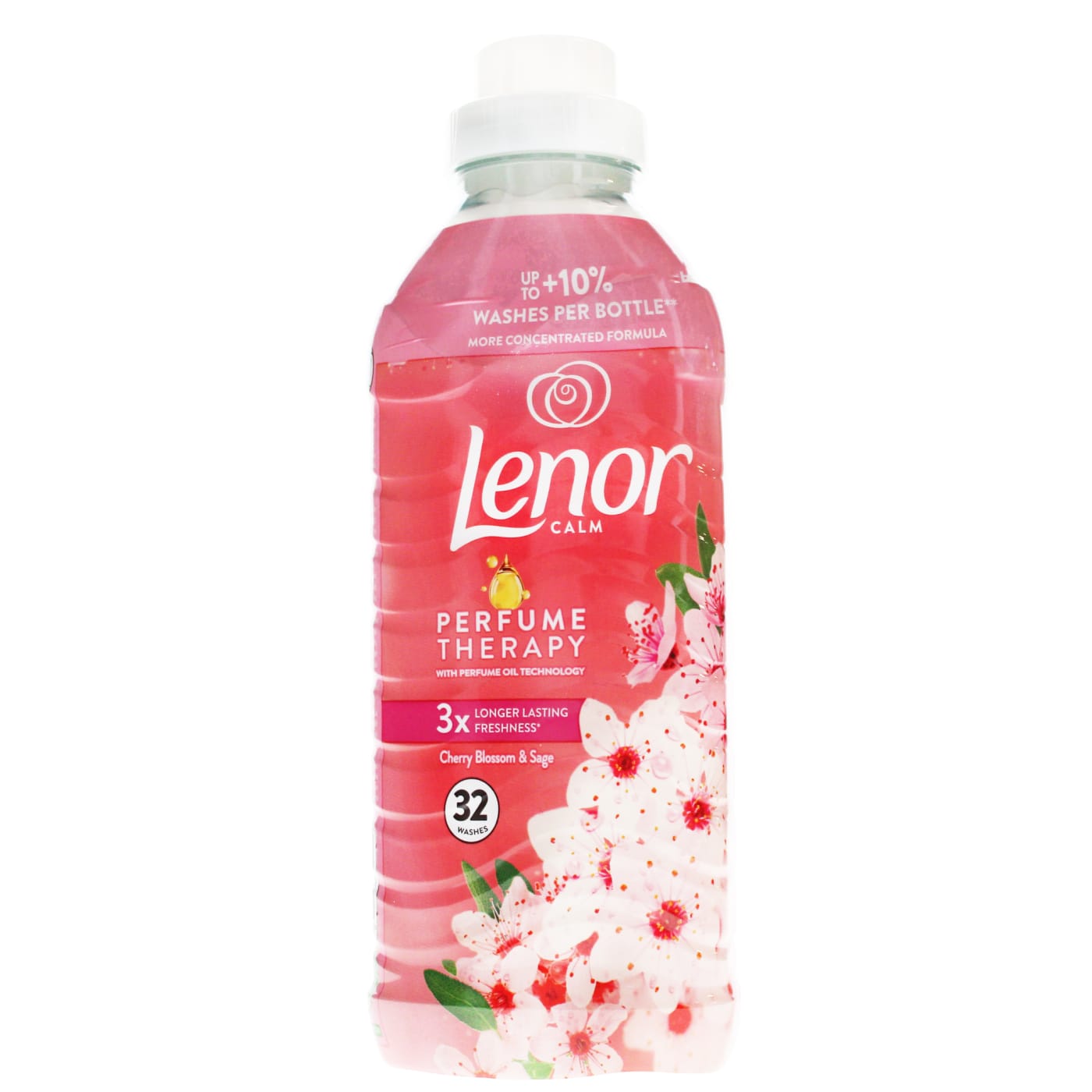 LENOR CALM FABRIC SOFTENER CHERRY BLOSSOM & SAGE 32 WASH 675ML