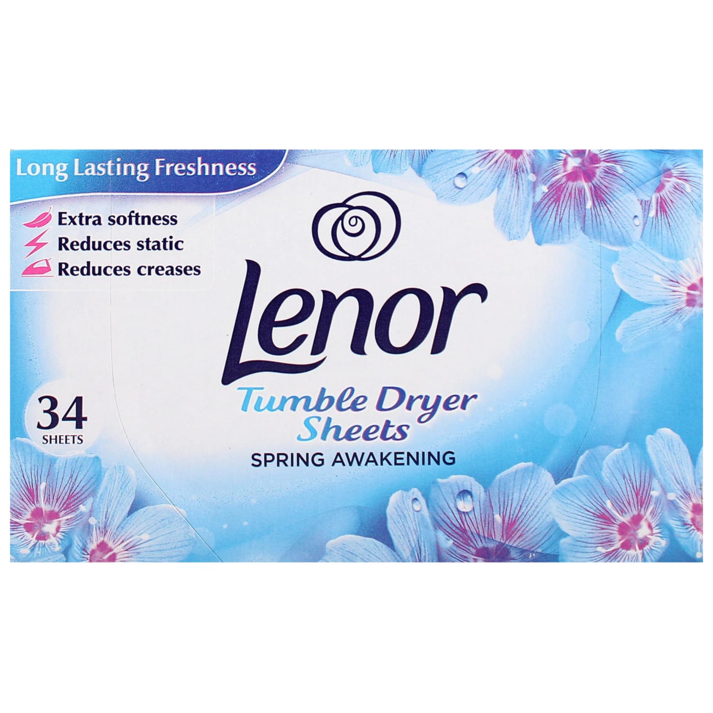 LENOR TUMBLE DRYER SHEETS SPRING AWAKENING 34PK