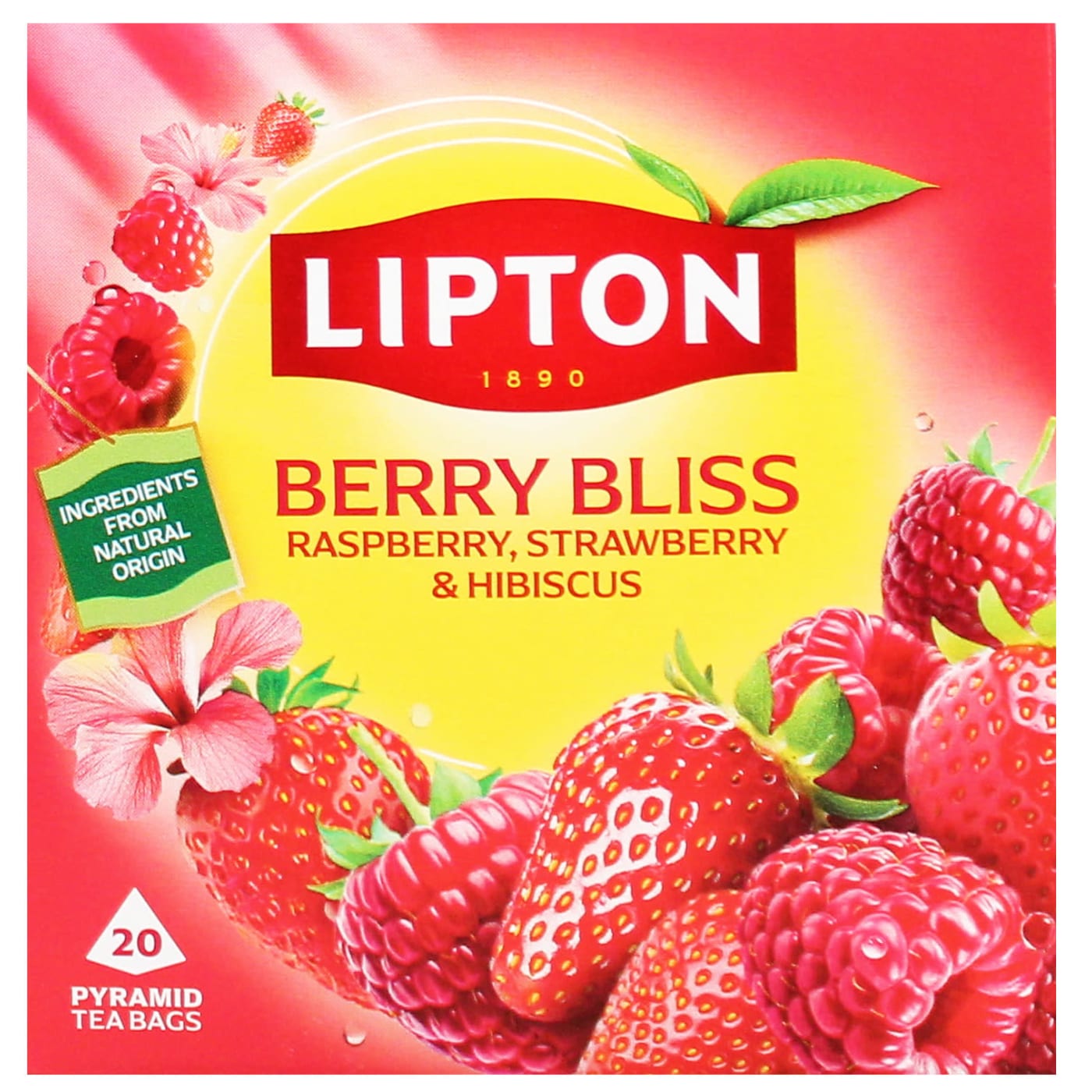 LIPTON INFUSION PYRAMID TEABAGS BERRY BLISS 20'S