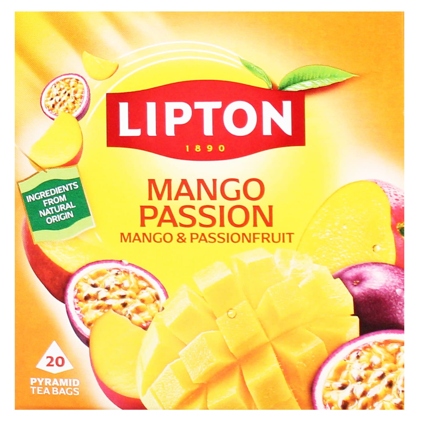LIPTON INFUSION PYRAMID TEABAGS MANGO PASSION 20'S