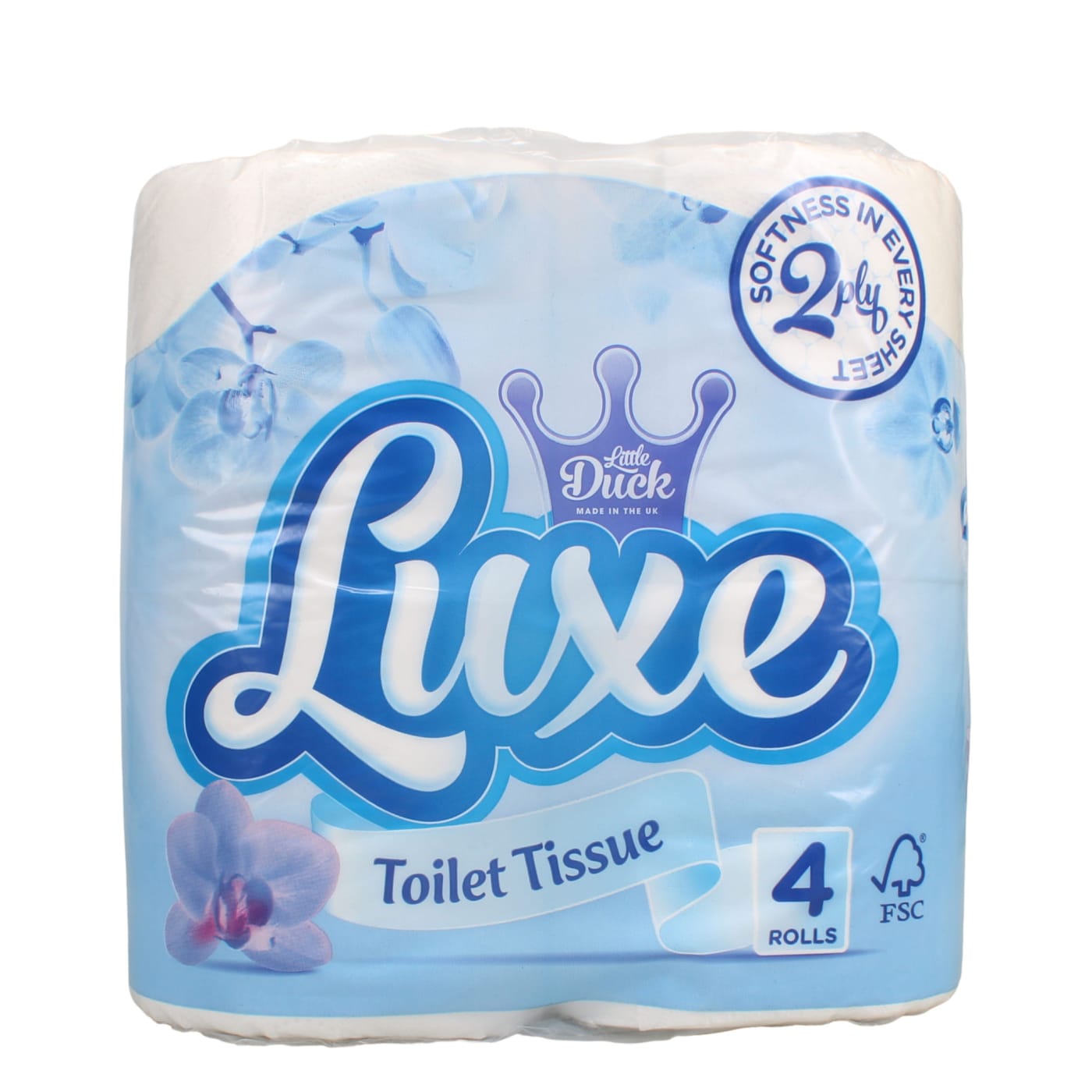 LITTLE DUCK LUXE TOILET TISSUE 2-PLY 4 PACK