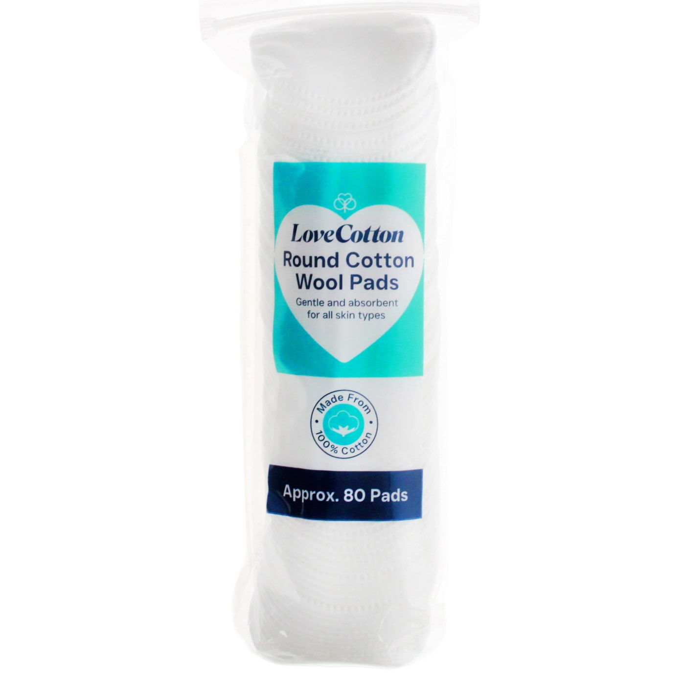 LOVE COTTON ROUND COTTON PADS 80'S