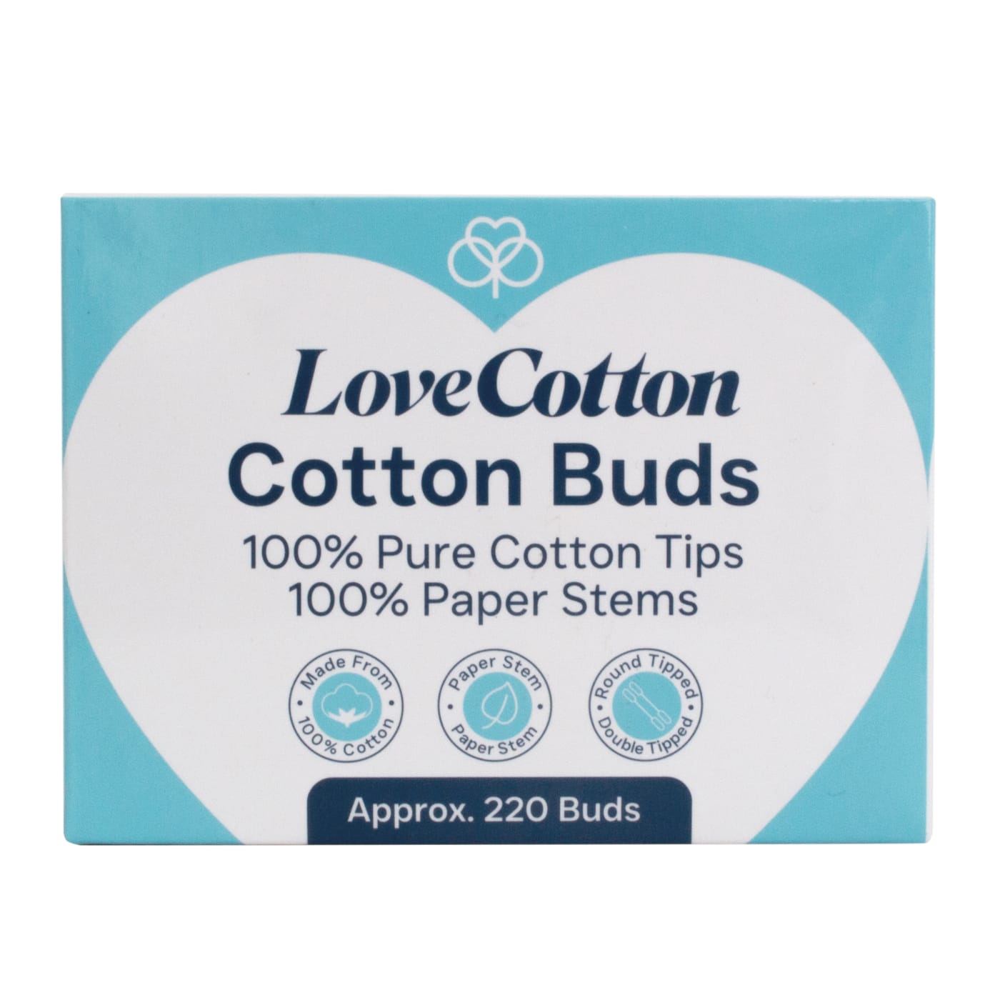 LOVE COTTON COTTON BUDS PAPER STEM 220'S