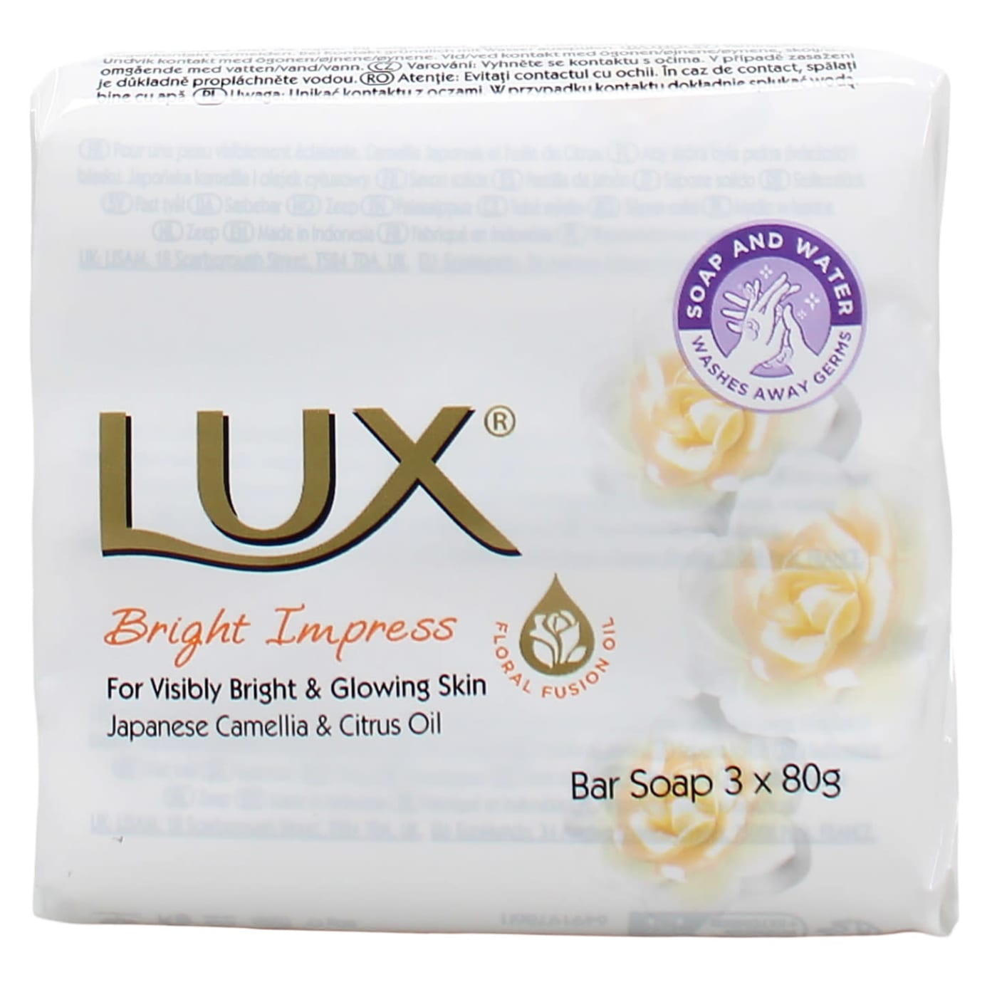 LUX 3X80G SOAP BAR BRIGHT IMPRESS