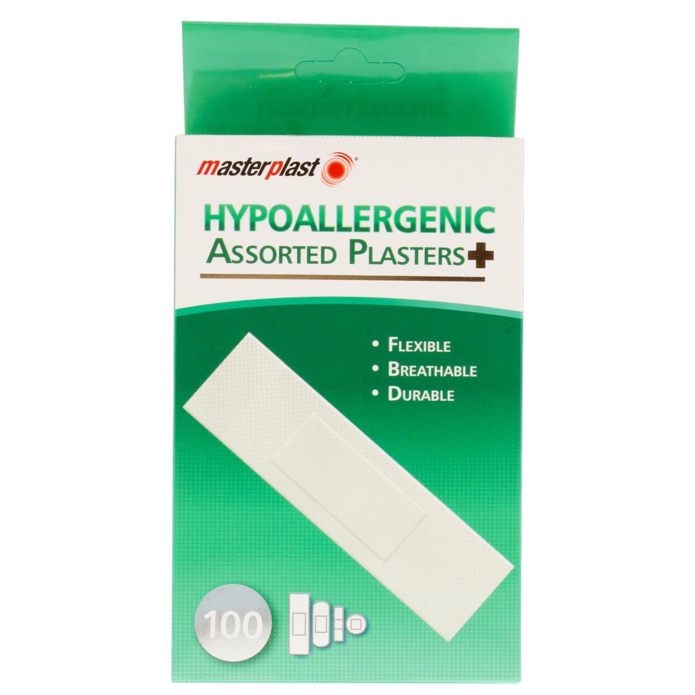 MASTERPLAST HYPOALLERGENIC PLASTERS 100 PACK
