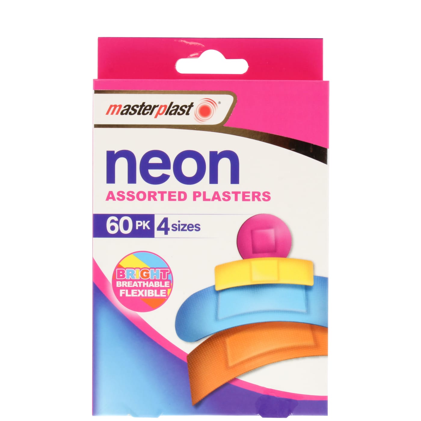 MASTERPLAST NEON PLASTERS 60 PACK