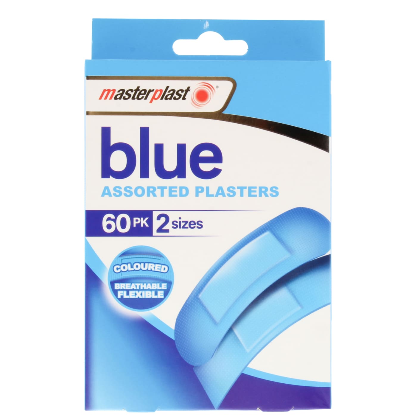 MASTERPLAST BLUE PLASTERS 60 PACK
