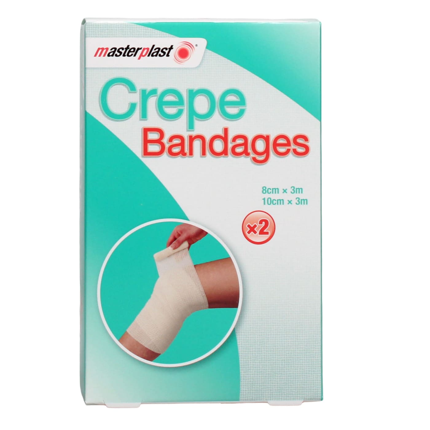 MASTERPLAST CREPE BANDAGES 2 PACK