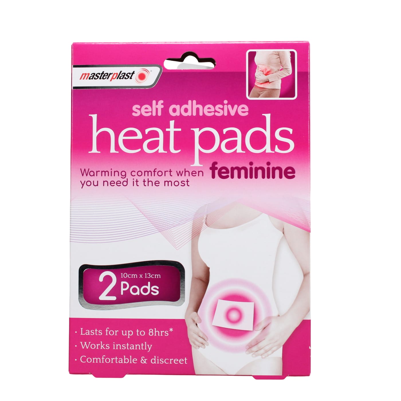 MASTERPLAST SELF ADHESIVE INSTANT FEMININE HEAT PADS