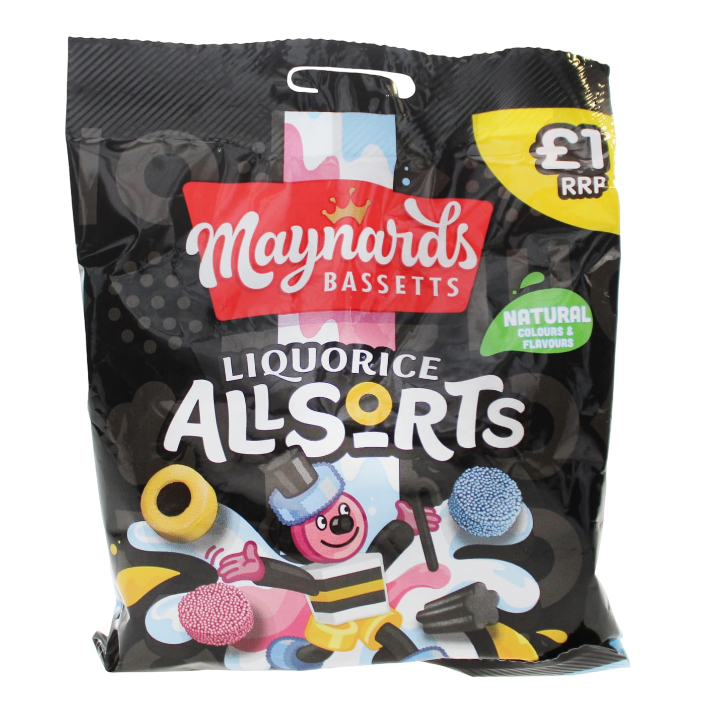 MAYNARDS BASSETTS 110G LIQUORICE ALLSORTS PMP £1
