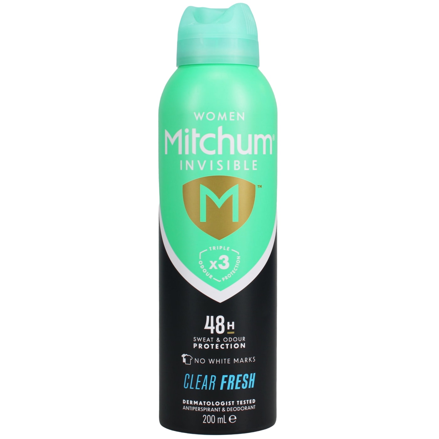 MITCHUM WOMEN ANTI PERSPIRANT SPRAY INVISIBLE CLEAR FRESH 200ML