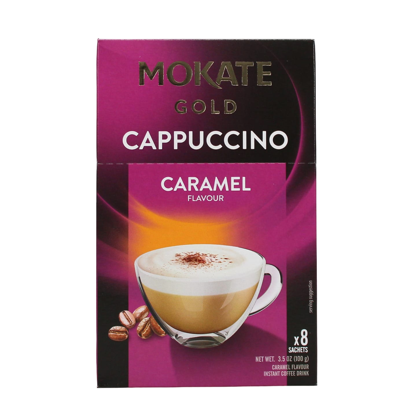 MOKATE GOLD CLASSIC 8X12.5G SACHETS CARAMEL CAPPUCCINO