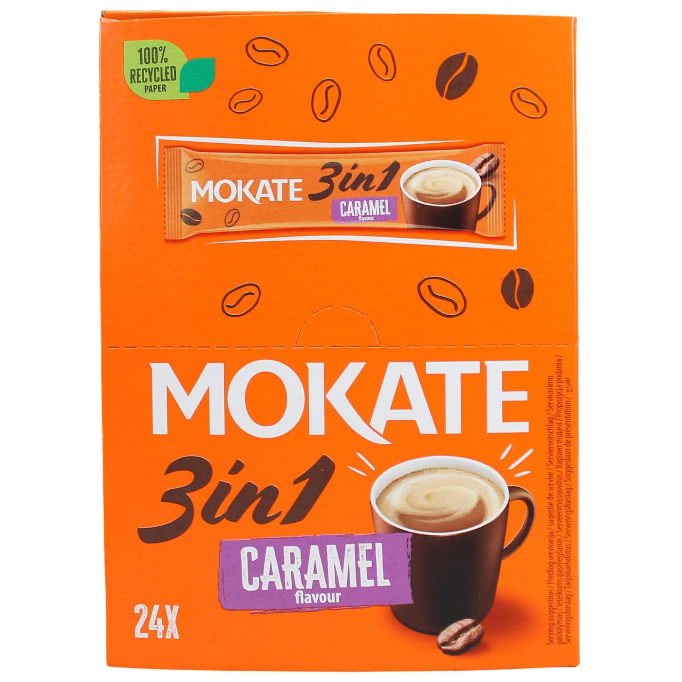 MOKATE 24X17G 3 IN 1 SACHETS CARAMEL