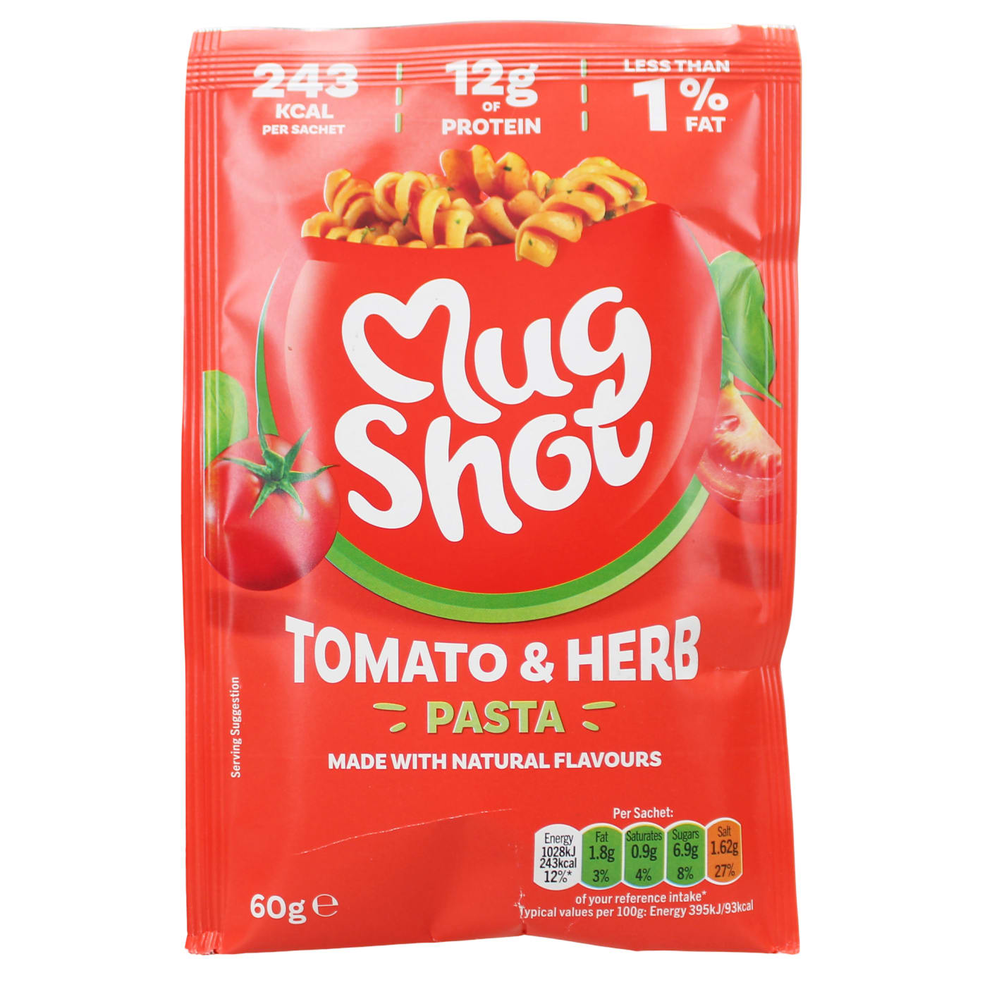 MUGSHOT 60G PASTA TOMATO & HERB