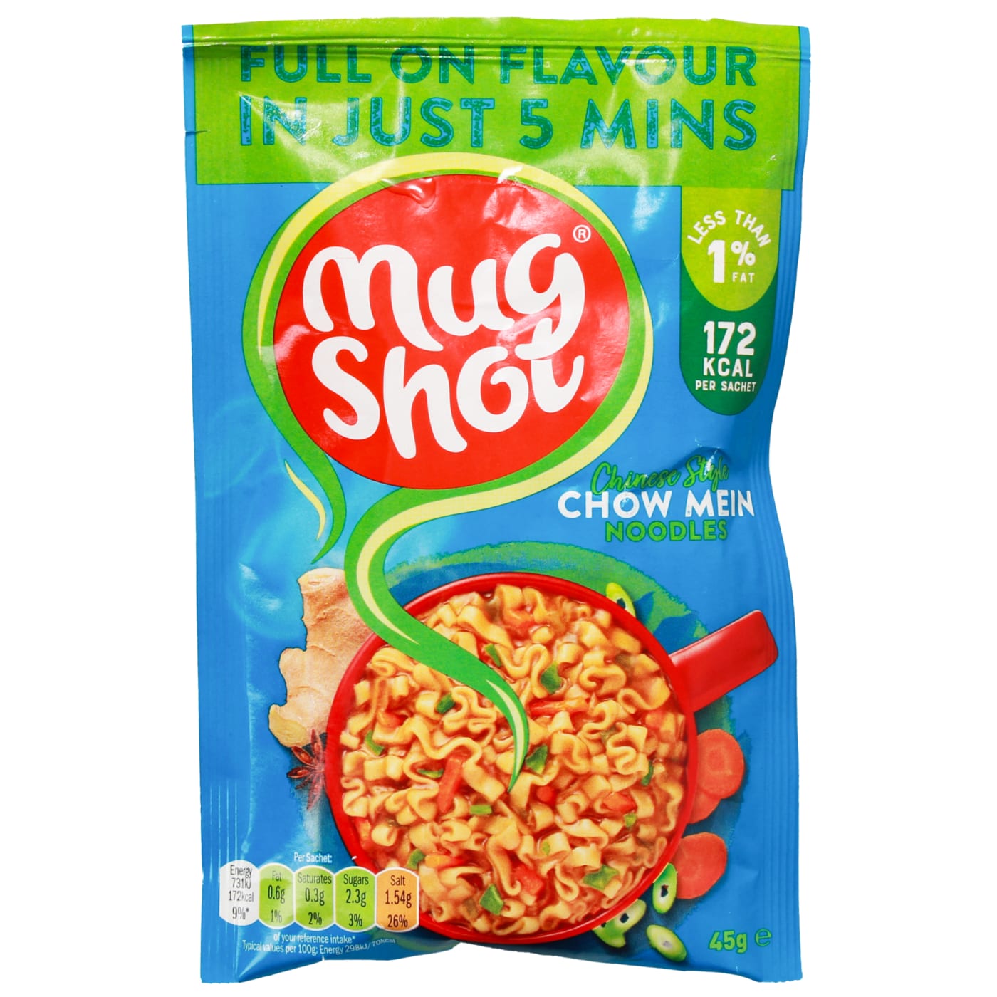 MUGSHOT 45G NOODLES CHOW MEIN