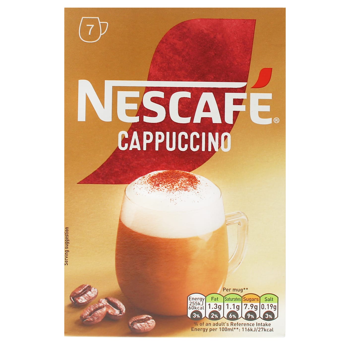 NESCAFE 7X15.5G INSTANT SACHETS CAPPUCCINO