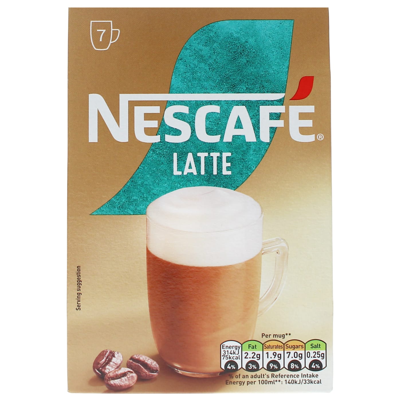 NESCAFE 7X18G INSTANT SACHETS LATTE