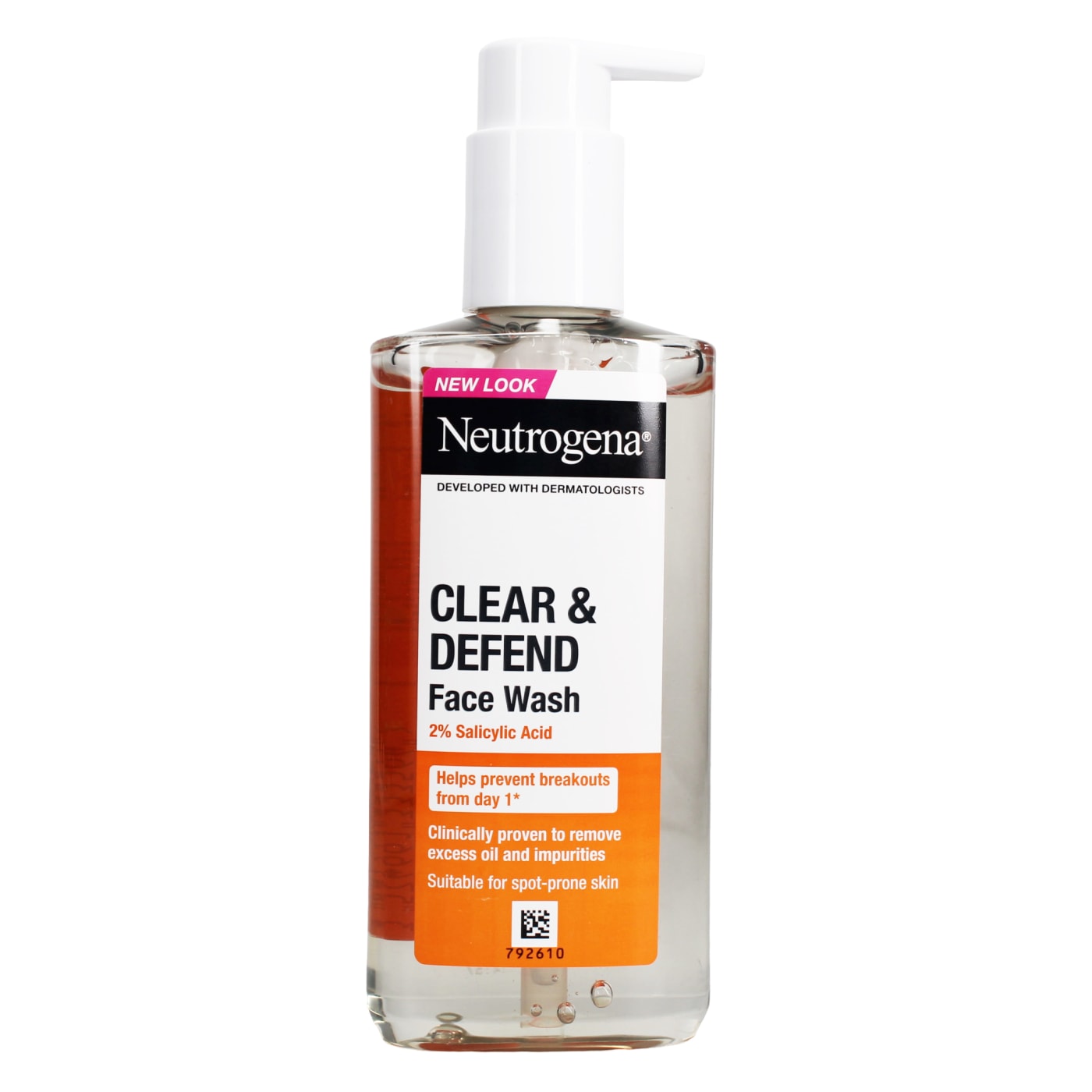 NEUTROGENA CLEAR & DEFEND FACE WASH 2% SALICYLIC 200ML