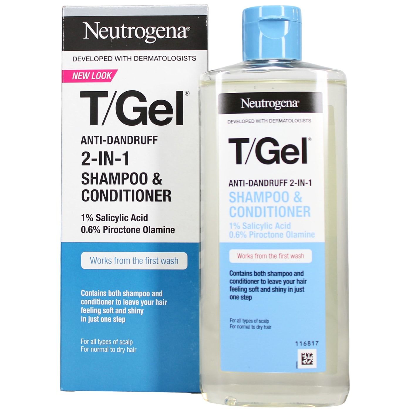 NEUTROGENA T GEL 2IN1 SHAMPOO & CONDITIONER ANTI-DANDRUFF 250ML