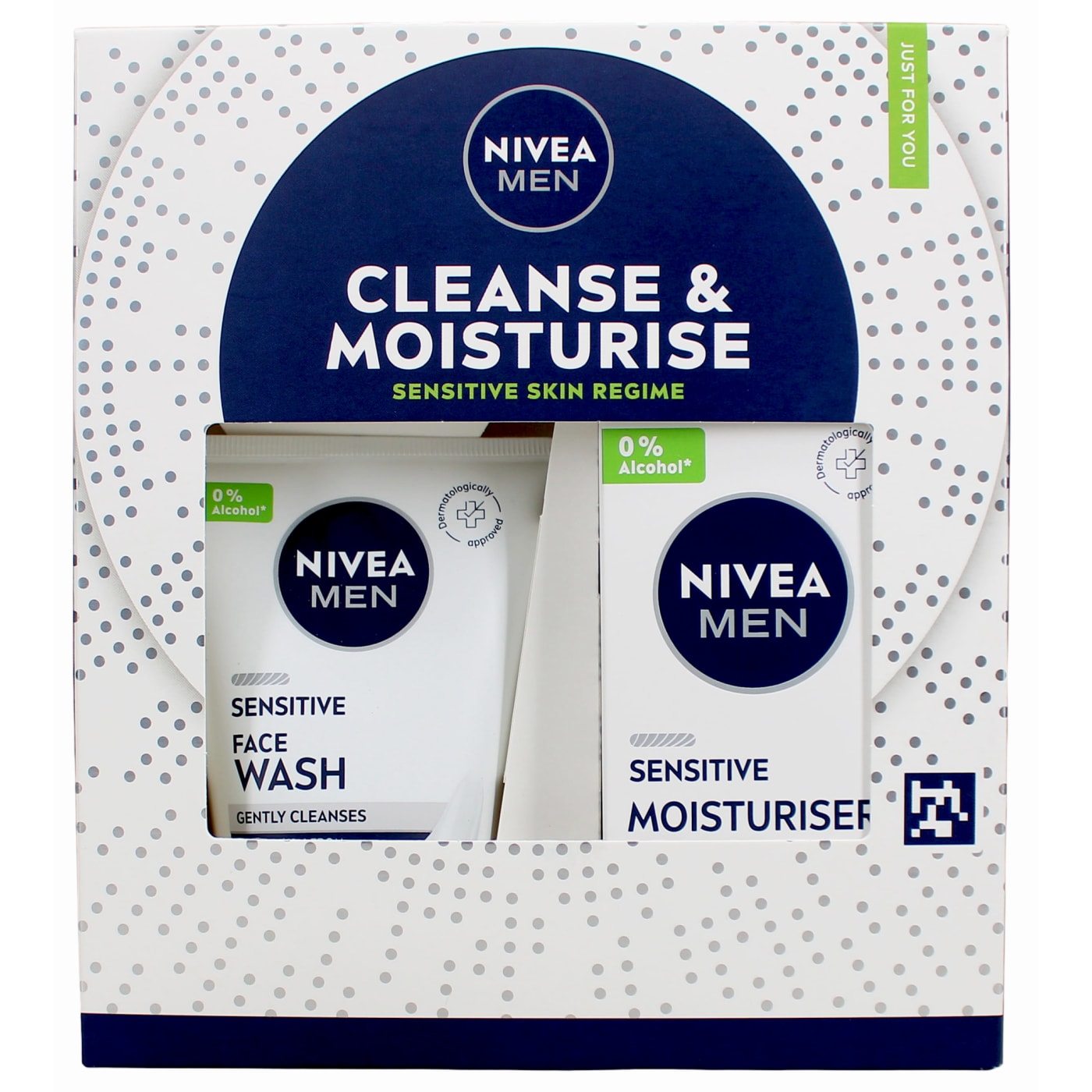 NIVEA MEN CLEANSE & MOISTURISE SET 2PC ( FACE WASH & 75ML MOISTURISER) 100ML