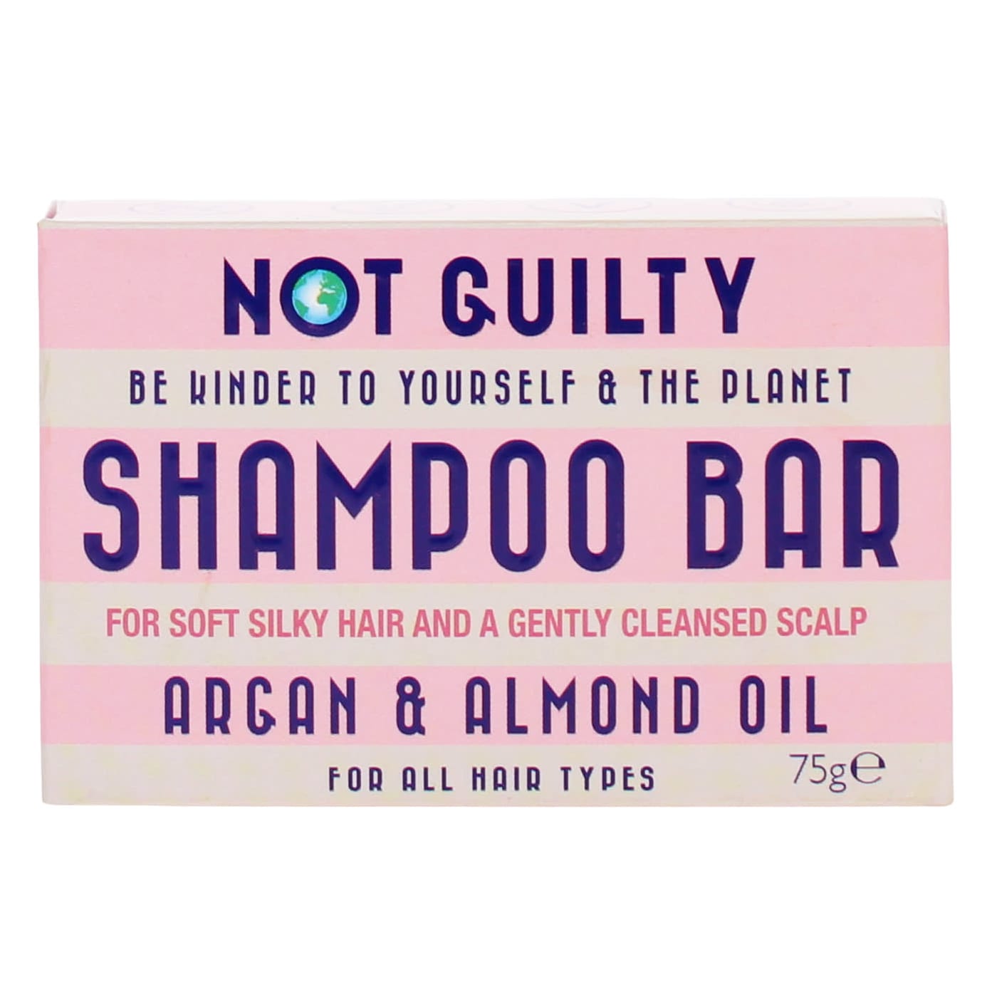 NOT GUILTY 75G SHAMPOO BAR ARGAN OIL & ALMOND OIL