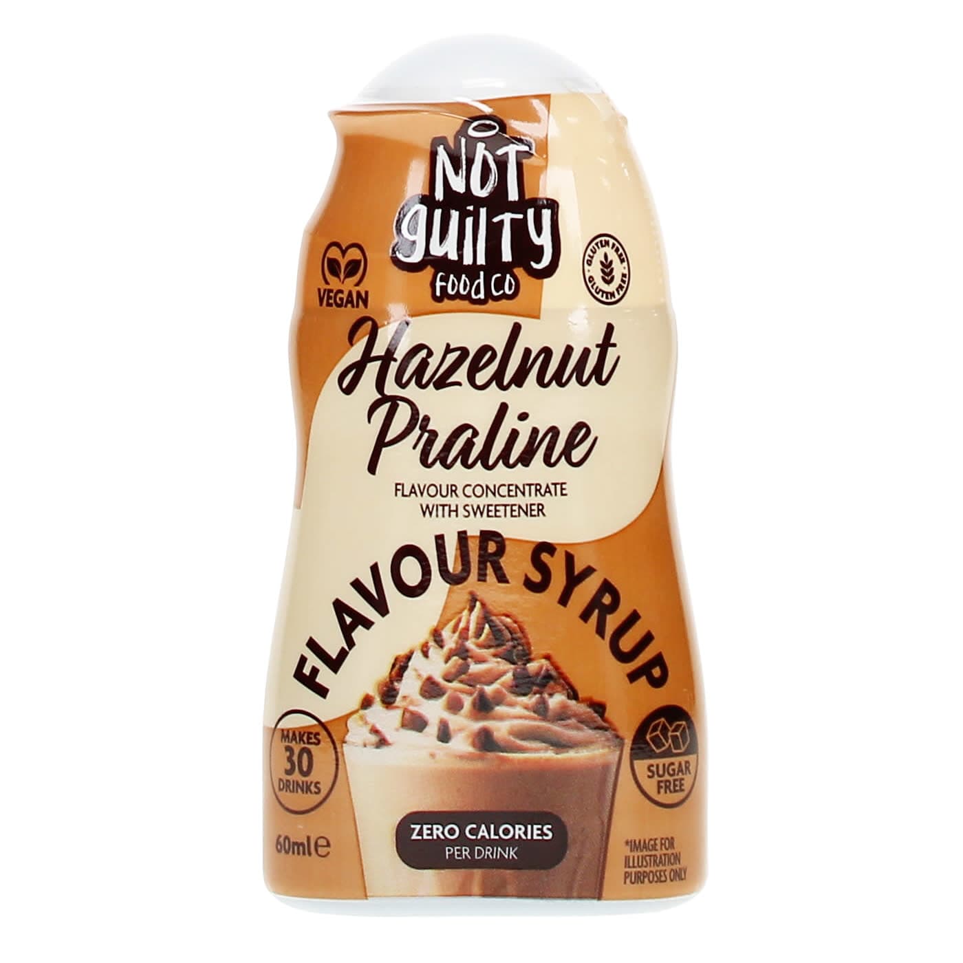 NOT GUILTY FOOD CO HAZELNUT PRALINE BARISTA COFFEE SYRUP 60ML
