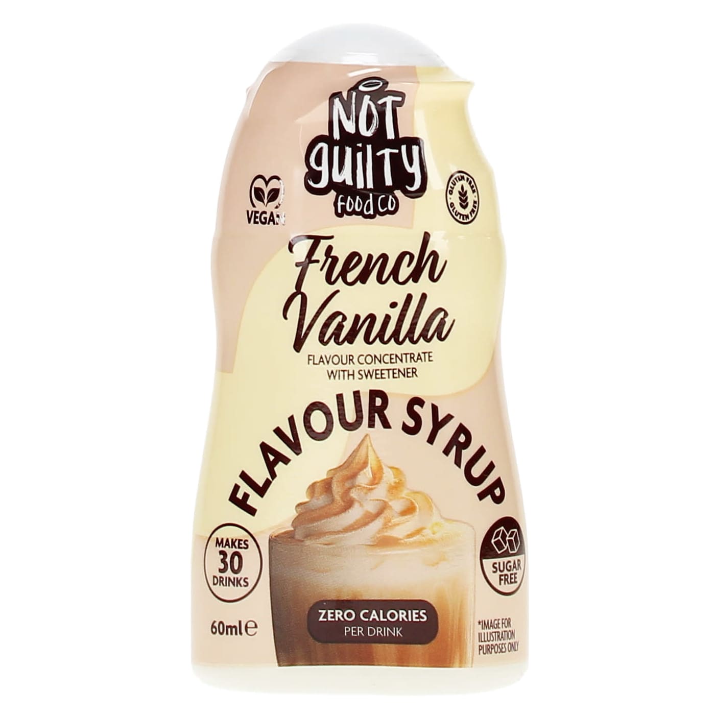 NOT GUILTY FOOD CO FRENCH VANILLA BARISTA COFFEE SYRUP  60ML