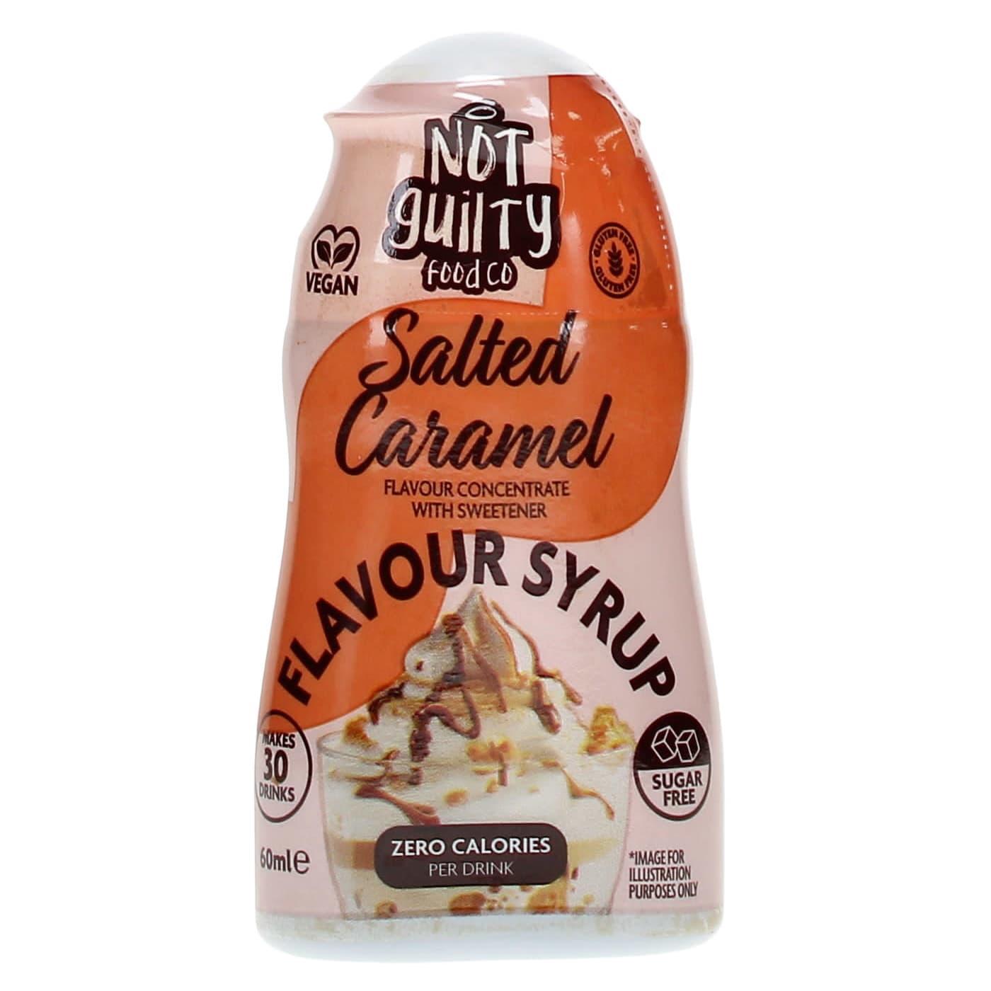 NOT GUILTY FOOD CO SALTED CARAMEL COFFEE SYRUP (0% VAT) 60ML