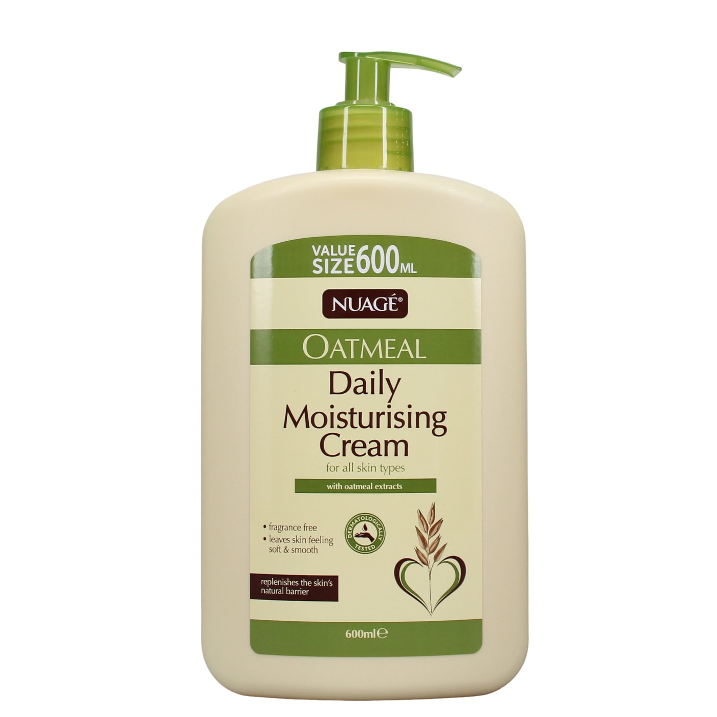 NUAGE OATMEAL DAILY MOISTURISING CREAM 600ML