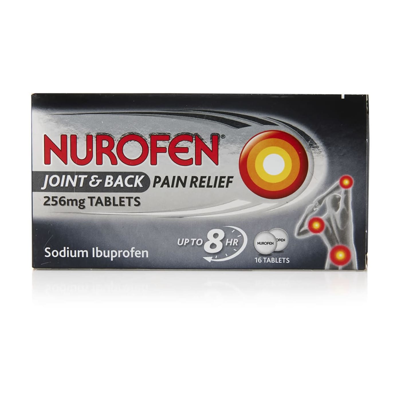 NUROFEN 256MG JOINT & BACK RELIEF TABS 16'S