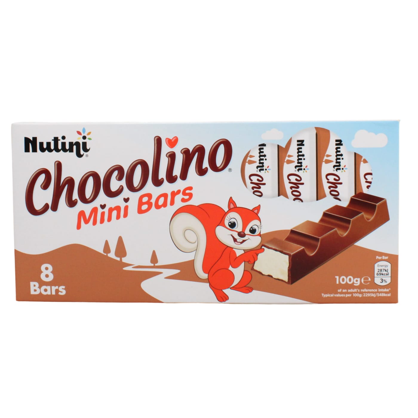 NUTINI 8X12.5G CHOCOLINO MINI BARS