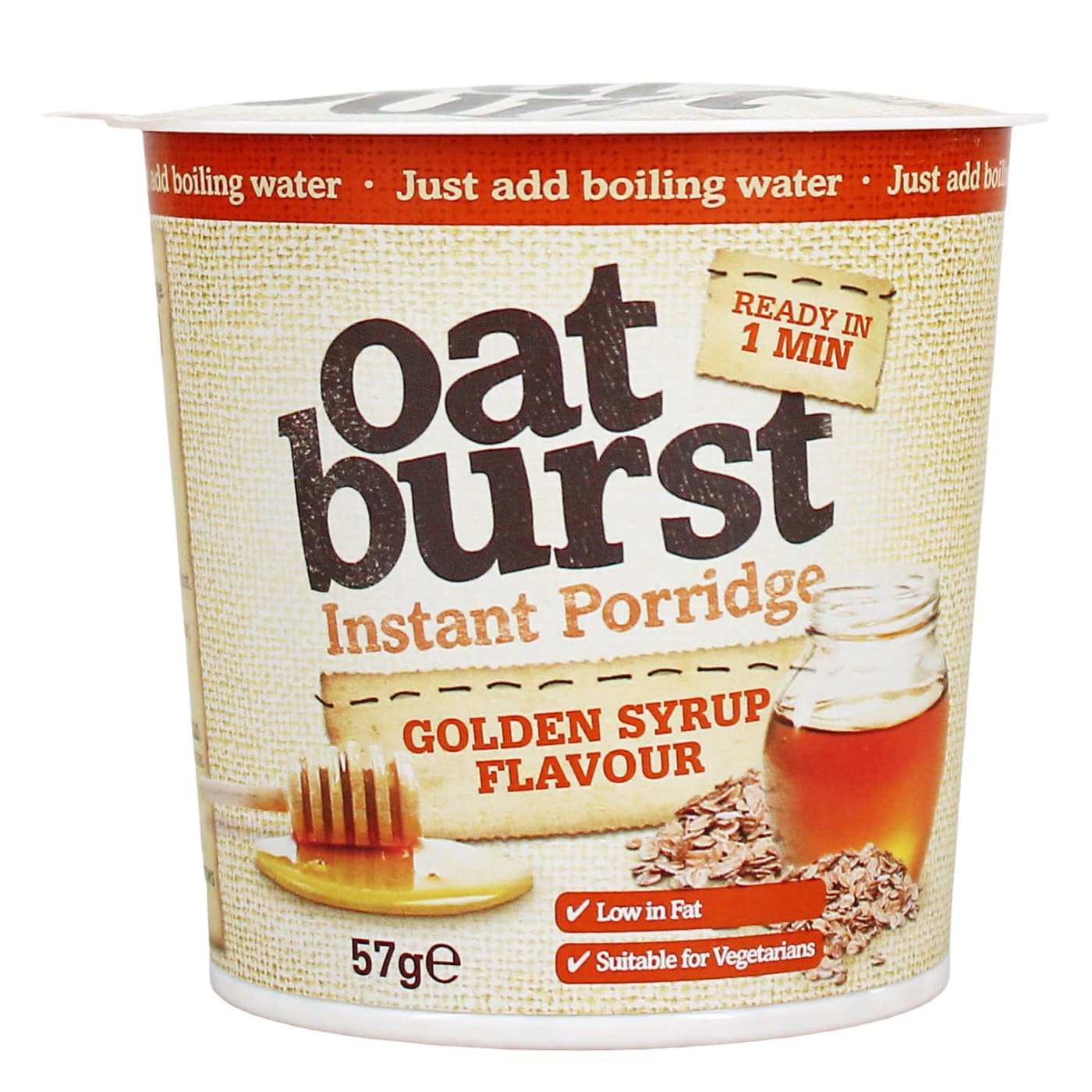 OATBURST 57G PORRIDGE POT GOLDEN SYRUP