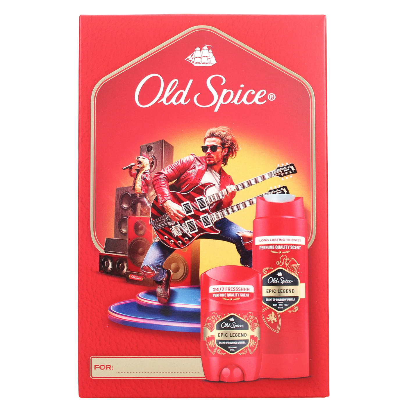 OLD SPICE EPIC LEGEND GIFT SET 2PC ( SHOWER GEL & 50ML DEODORANT STICK) 250ML