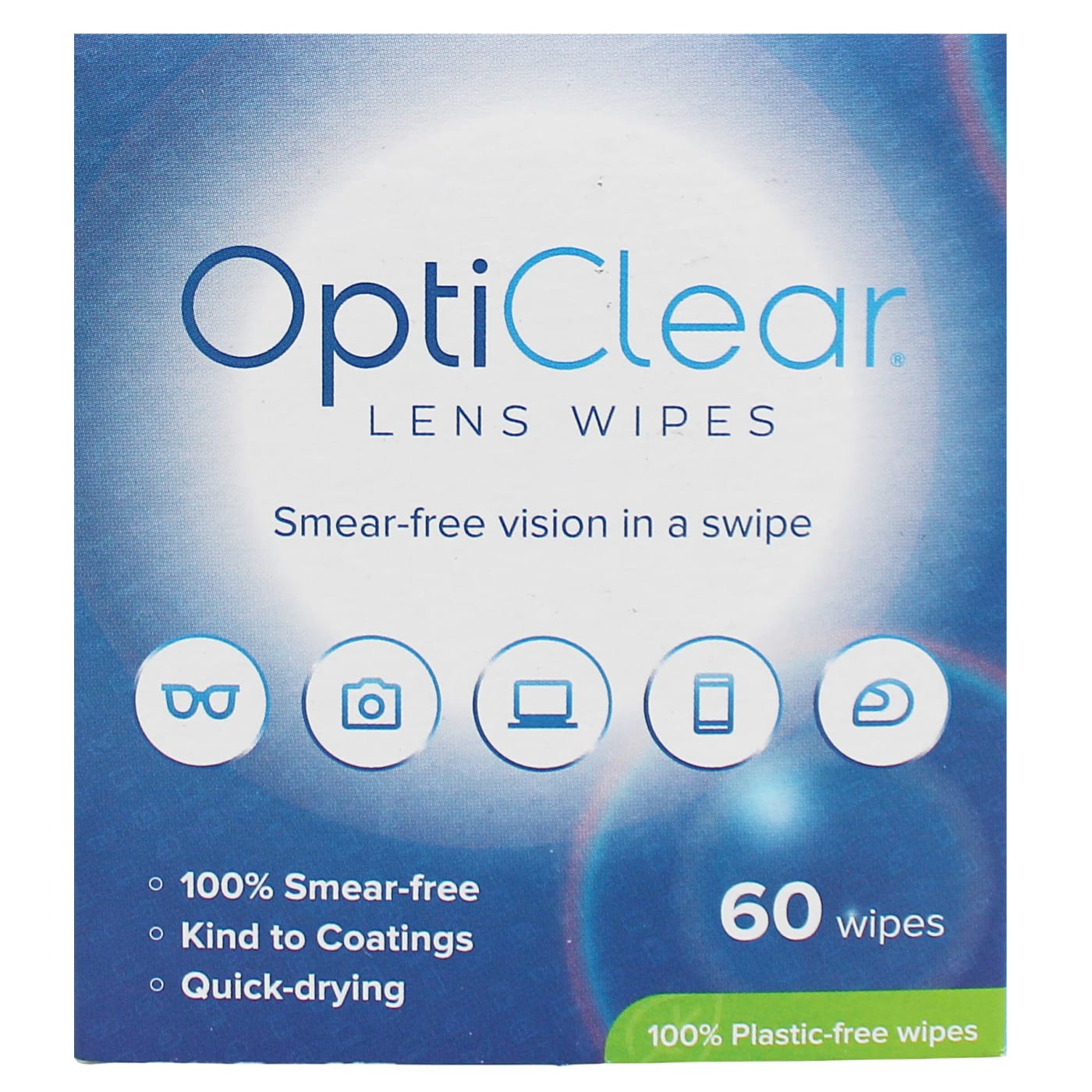 OPTICLEAR LENS WIPES 60 PACK