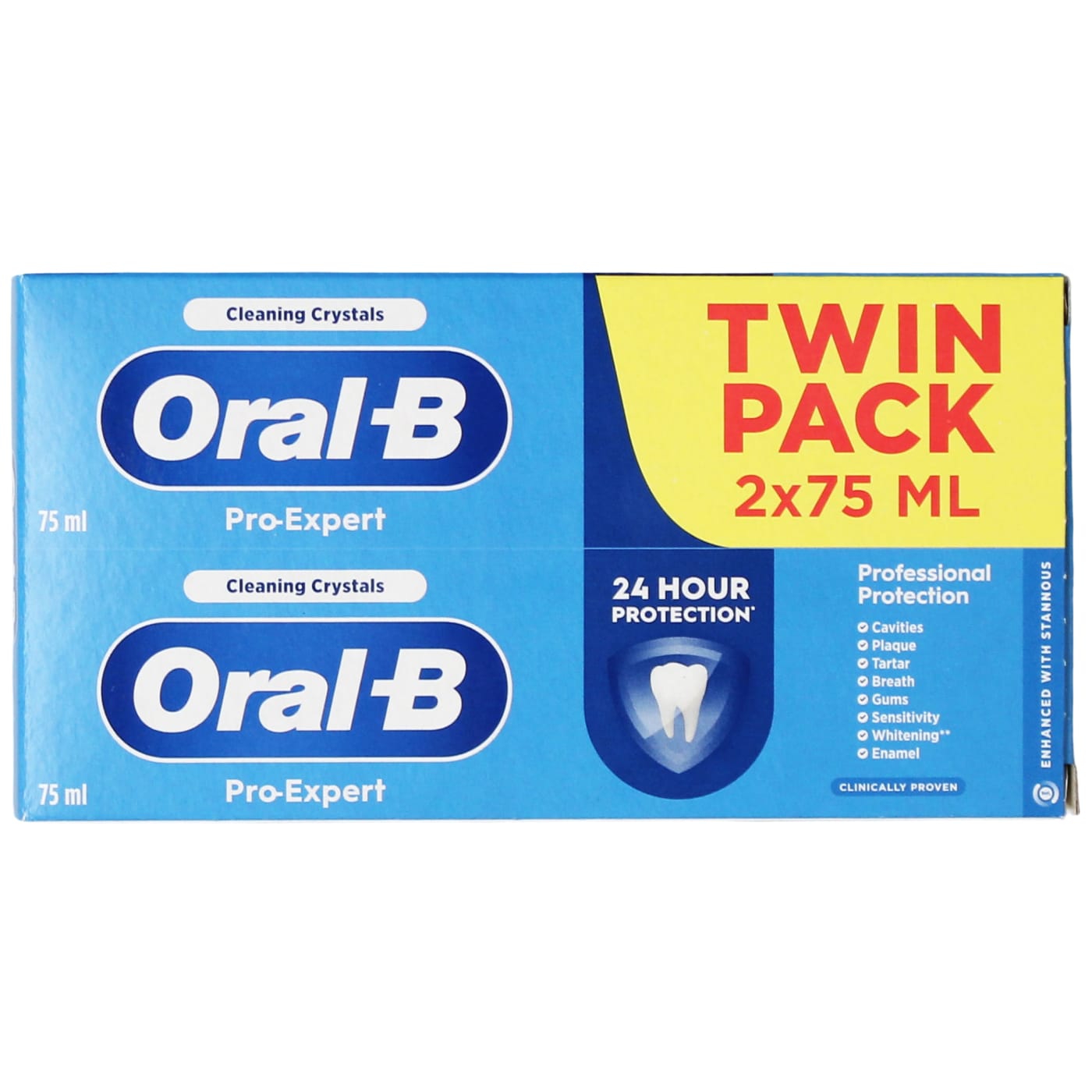 ORAL-B PRO EXPERT 2 TOOTHPASTE PROFESSIONAL PROTECTION (TWIN PACK) X75ML