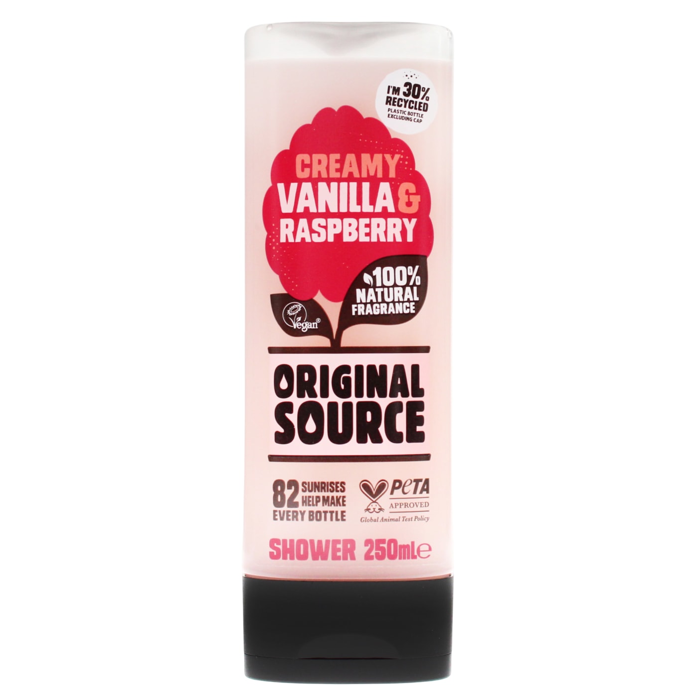 ORIGINAL SOURCE SHOWER GEL VANILLA MILK & RASPBERRY 250ML