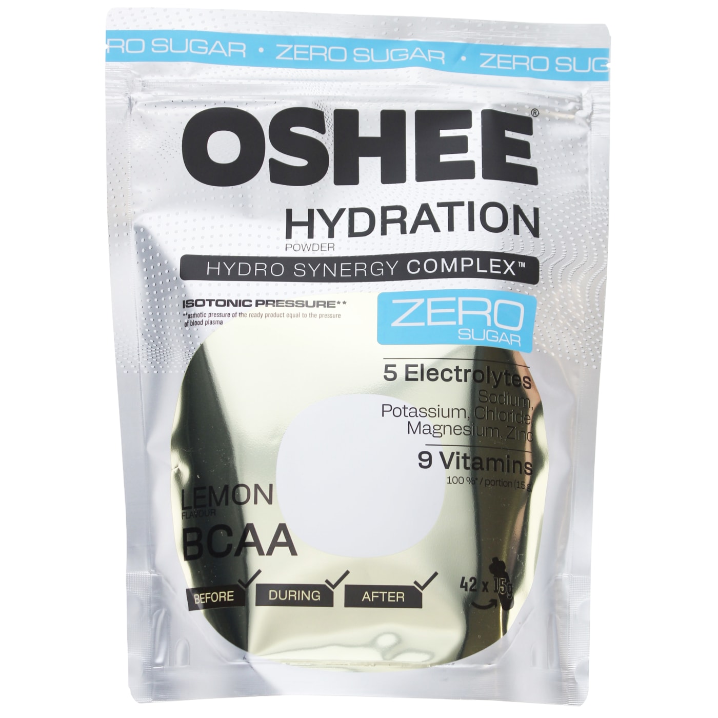 OSHEE 630G HYDRATION ELECTROLYTE & VITAMIN POWDER ZERO SUGAR LEMON & BCAA