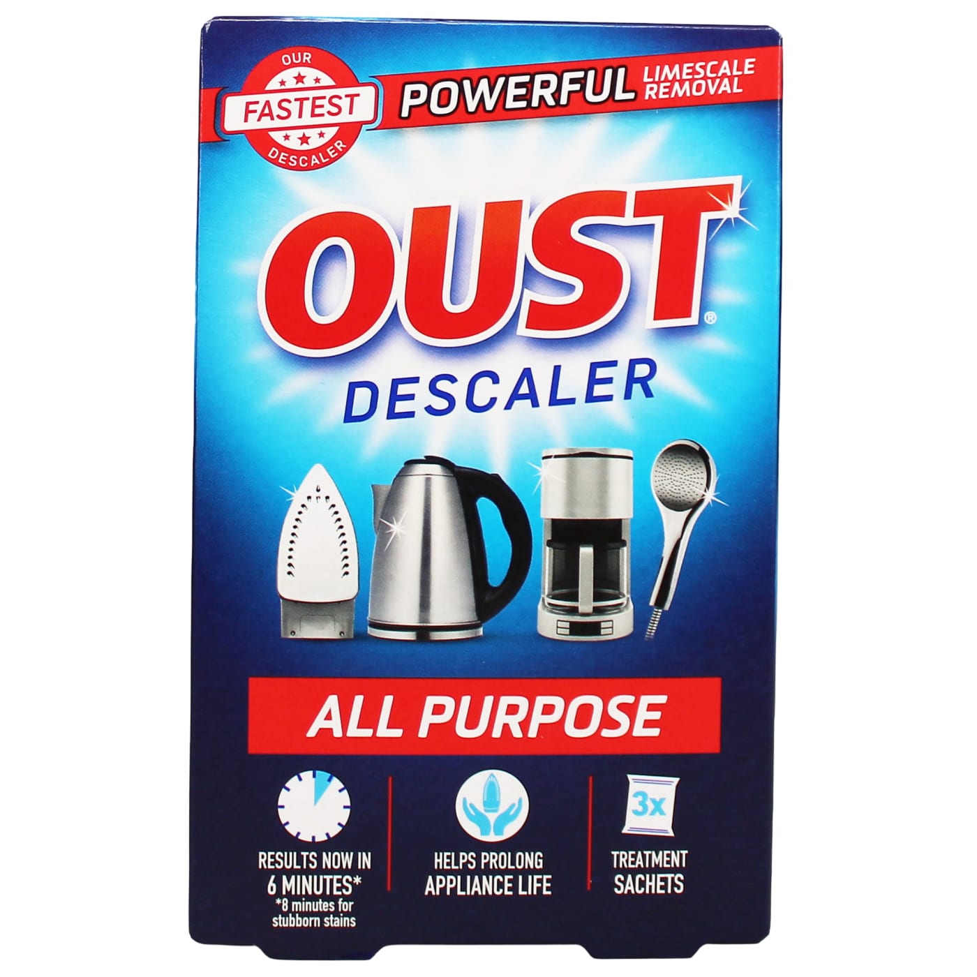 OUST 3 ALL PURPOSE DESCALER SACHET X25ML