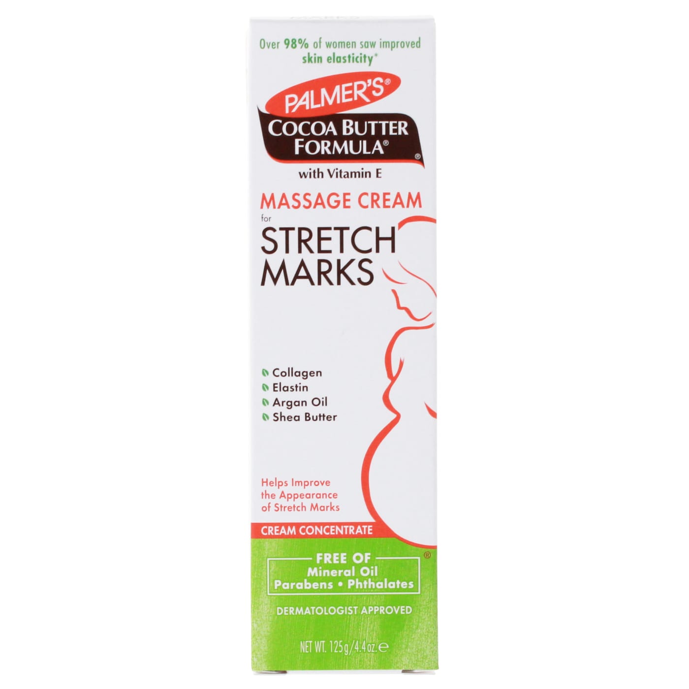 PALMER'S COCOA BUTTER FORMULA 125G MASSAGE CREAM FOR STRETCH MARKS