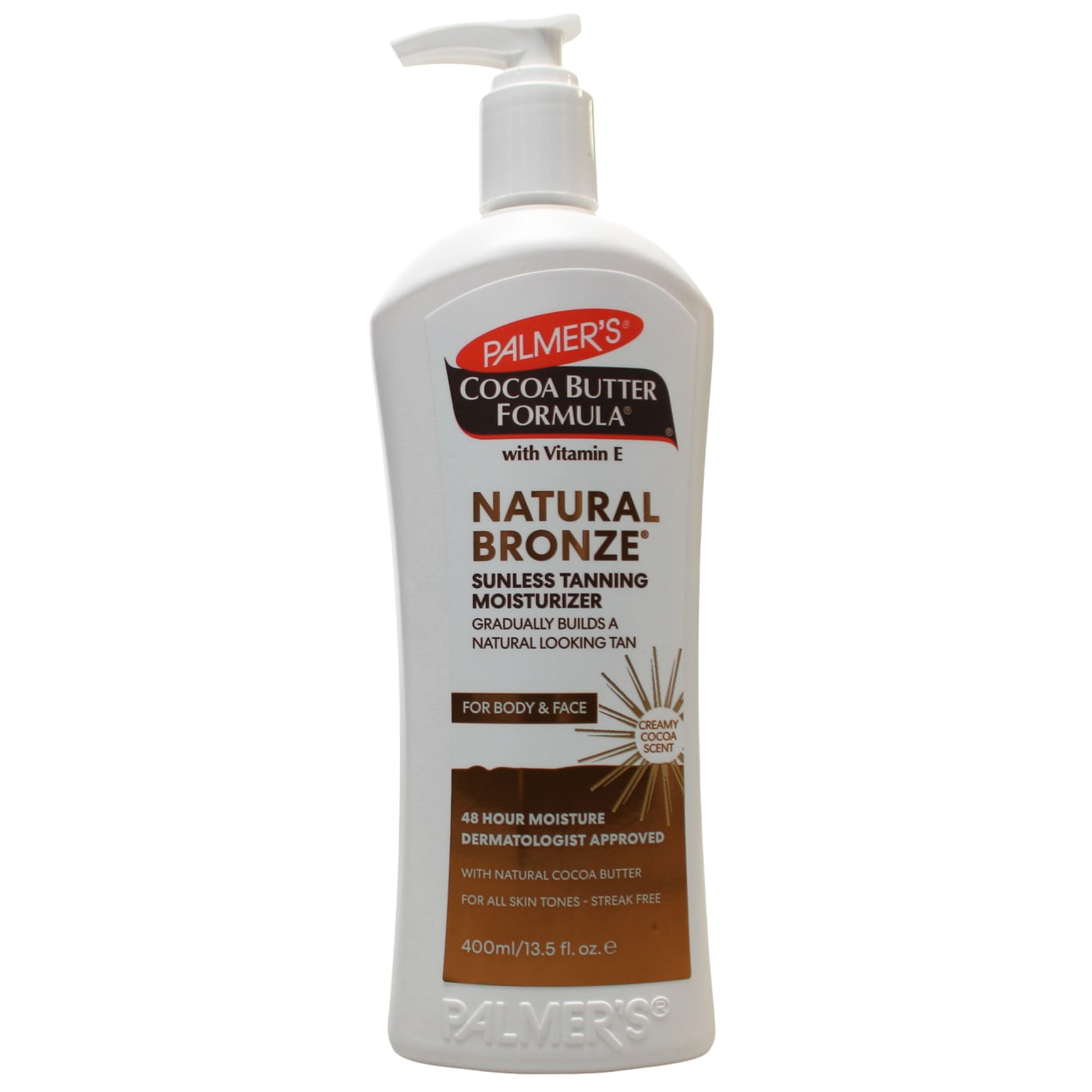 PALMER'S COCOA BUTTER FORMULA LOTION NATURAL BRONZE TANNING MOISTURIZER BODY & FACE 400ML